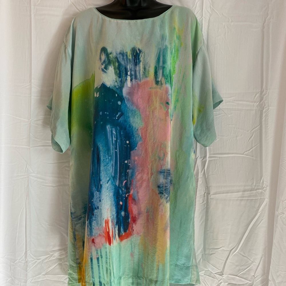 Anthropologie Maeve Multicolor Abstract Dress - Picture 2 of 12